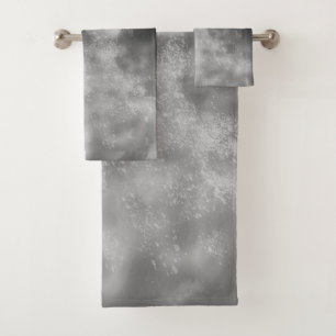 Serviette monochrome gris ciel de nuit