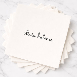 Serviette Monogramme Serviettes en Papier avec T