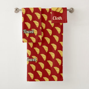 Serviette Motif Croissant
