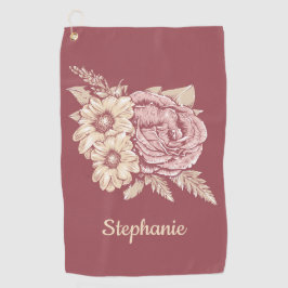 Serviette nommée faite sur commande de golf