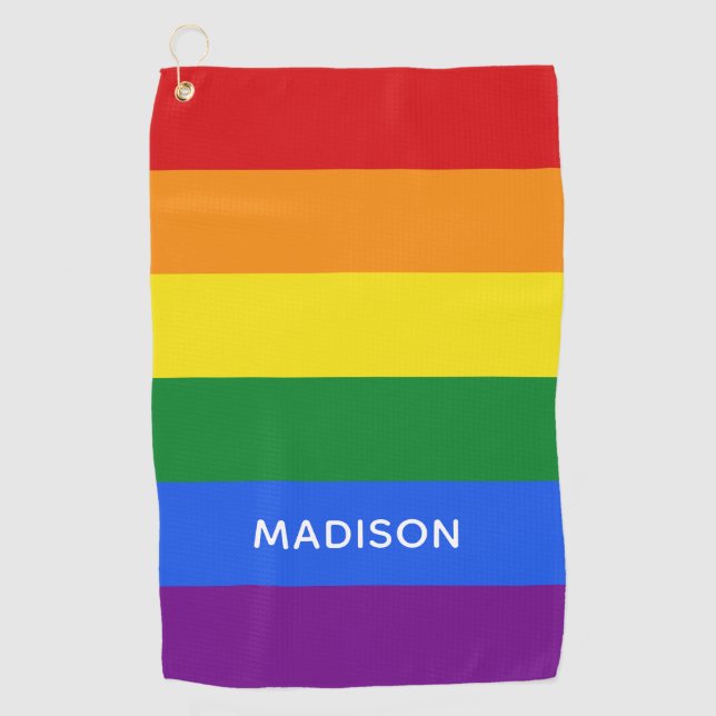 Serviette nommée faite sur commande de golf de (Devant)