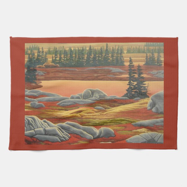 Serviette Ours Polaire Ours Polaire Art Tea Servie (Horizontal)