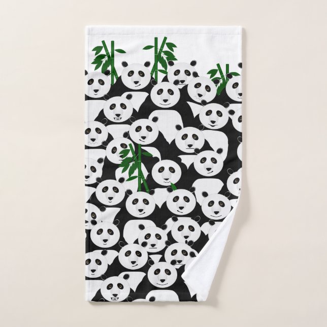 Serviette Pandas Hand (Serviette à main)