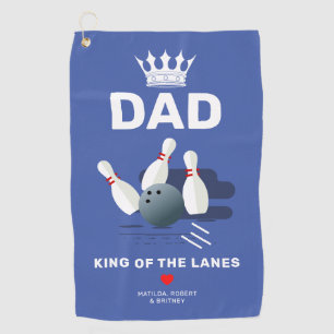 Serviette papa de Bowling Alley personnalisée