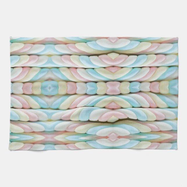 Serviette Pastel Cuisine à main (Horizontal)