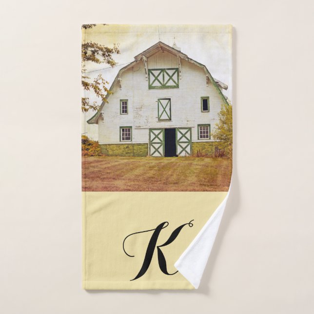 Serviette personnalisée à la main Coucher de solei (Serviette à main)
