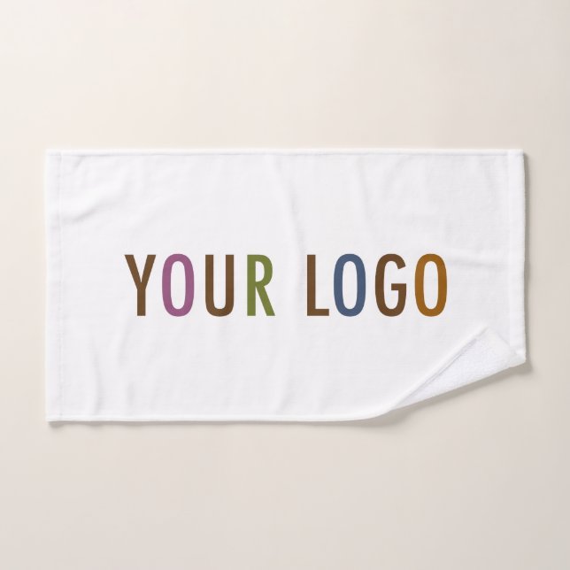 Serviette personnalisée à main avec logo de l'entr (Serviette à main)