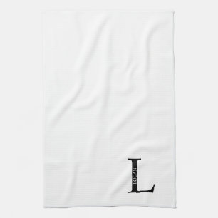Serviette personnalisée avec monogramme et nom