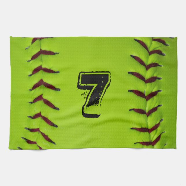 Serviette personnalisée du base-ball (Horizontal)