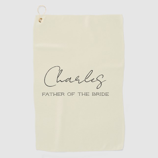 Serviette Personnalisée Père de la Mariée (Devant)