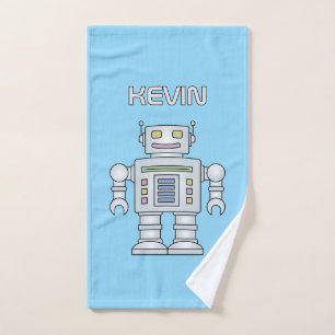 Serviette personnalisée robot jouet mignon pour en