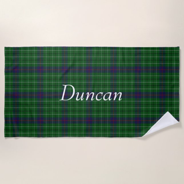 Serviette Plaid Plaid Duncan Tartan (Devant)