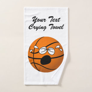 Serviette pleurante de basket-ball votre équipe e