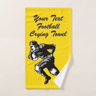 Serviette pleurante du football votre équipe et