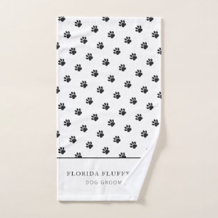 Serviette pour entreprise de toilettage de chiens 