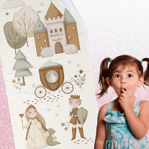 Serviette princesse Fairy Tale avec nom