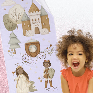 Serviette princesse Fairy Tale avec nom