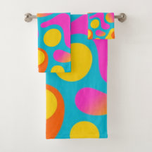 Serviette Rétro Abstraite Funky Splash – Boogie