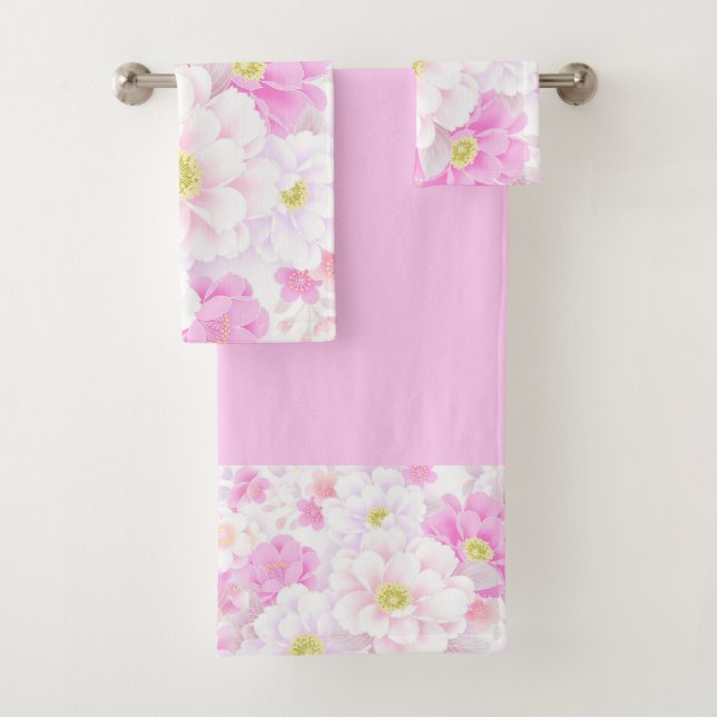Serviette Romantique Floral (En situation)
