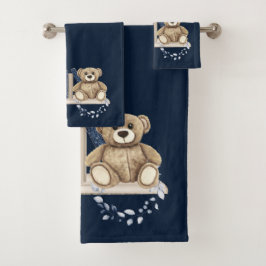 Serviette set livre Nook et ours en peluche
