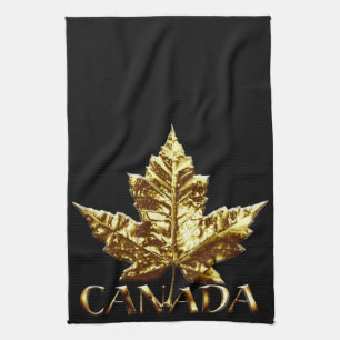 Serviette souvenir Canada Or Serviette à thé Canad