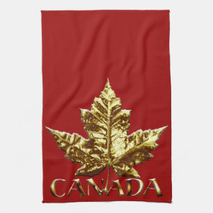 Serviette souvenir Canada Or Serviette à thé Canad
