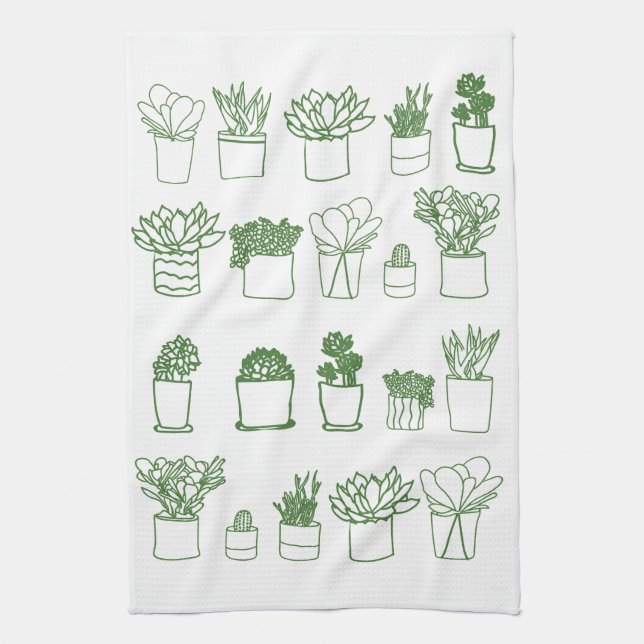 Serviette succulente (Vertical)