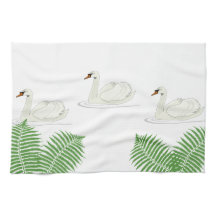 Serviette Swans 16" x 24"