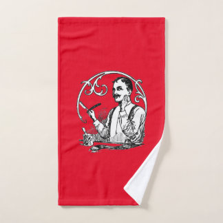 Serviette traditionnelle de rasoir