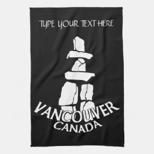 Serviette Vancouver personnalisée Serviette de thé