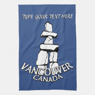 Serviette Vancouver personnalisée Serviette de thé