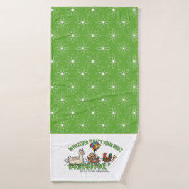 Serviette verte à marguerite Whatever Floats Your
