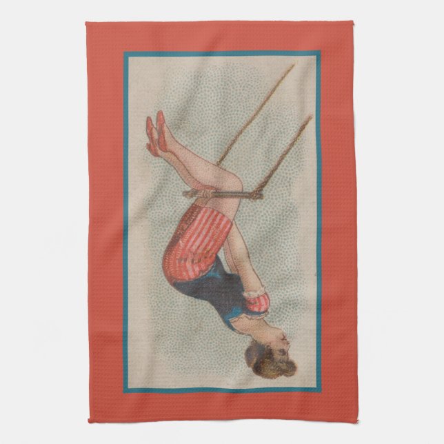 Serviette Vintage en Thé Trapeze (Vertical)