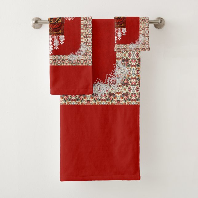 Serviette vintage romantique (En situation)