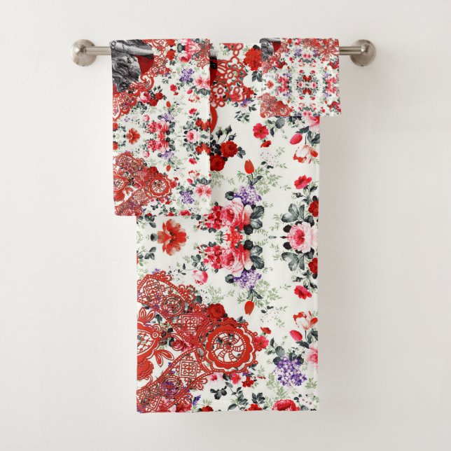 Serviette vintage romantique (En situation)