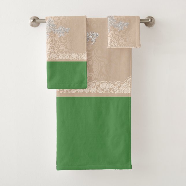 Serviette vintage romantique (En situation)