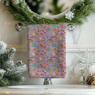 Serviette Vintage Vibes Déco Bohème Funky Salle de
