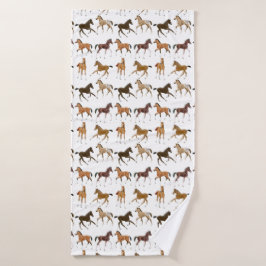 Serviette vive de Bath de buts de cheval