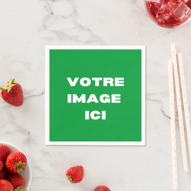 Serviette - Votre image ici - personnalisée (Beispiel)