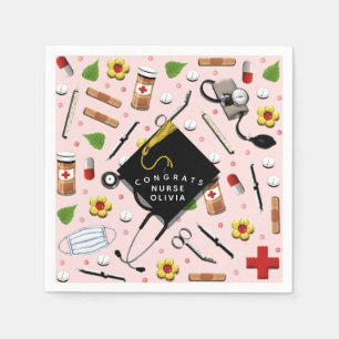 Servietten der Krankenschwester Graduation Party
