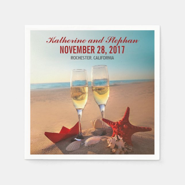 Servietten für Hochzeitspapiere (Vorderseite)