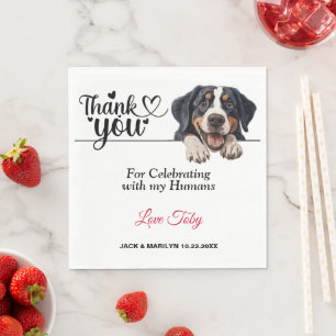 Servietten mit Foto von Greater Swiss Mountain Dog