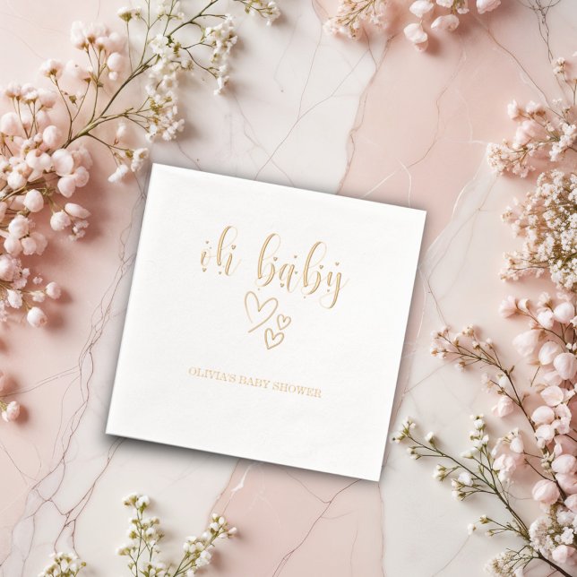 Serviettes à Baby shower "Oh Baby" (Créateur téléchargé)