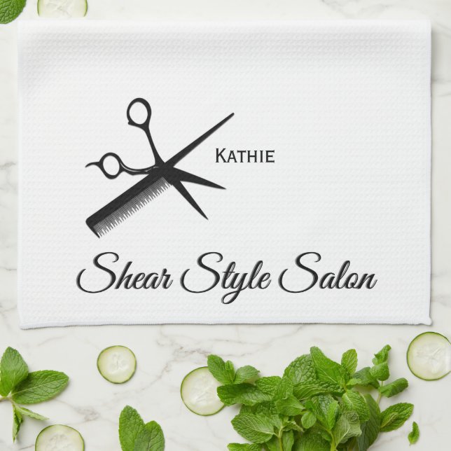 Serviettes Beautician Custom Name (Plié)