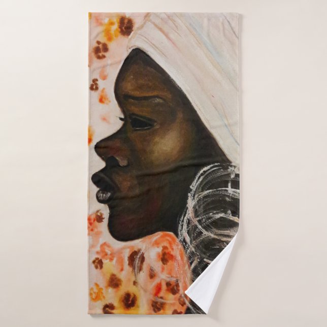Serviettes De Bain Africaines Jolies Femmes (Serviette de bain)