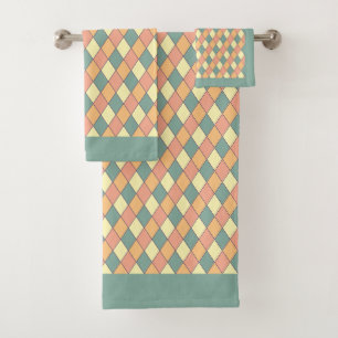 Serviettes de bain colorées Harlequin pour la déco