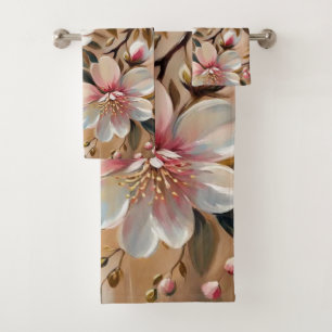 Serviettes De Bain En Fleur