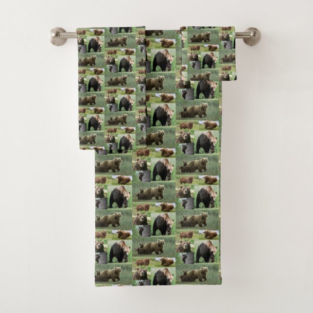 Serviettes De Bain Ensembles Ours (En situation)