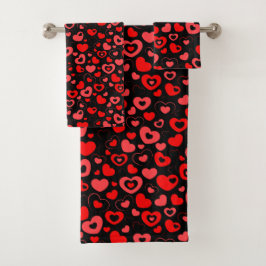 Serviettes de bain Hearts