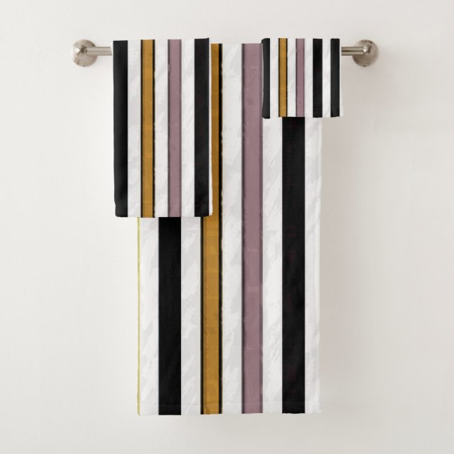 Serviettes De Bain Jeux De Rayures (En situation)